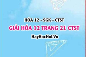 Giải Hóa 12 trang 21 Chân trời sáng tạo SGK